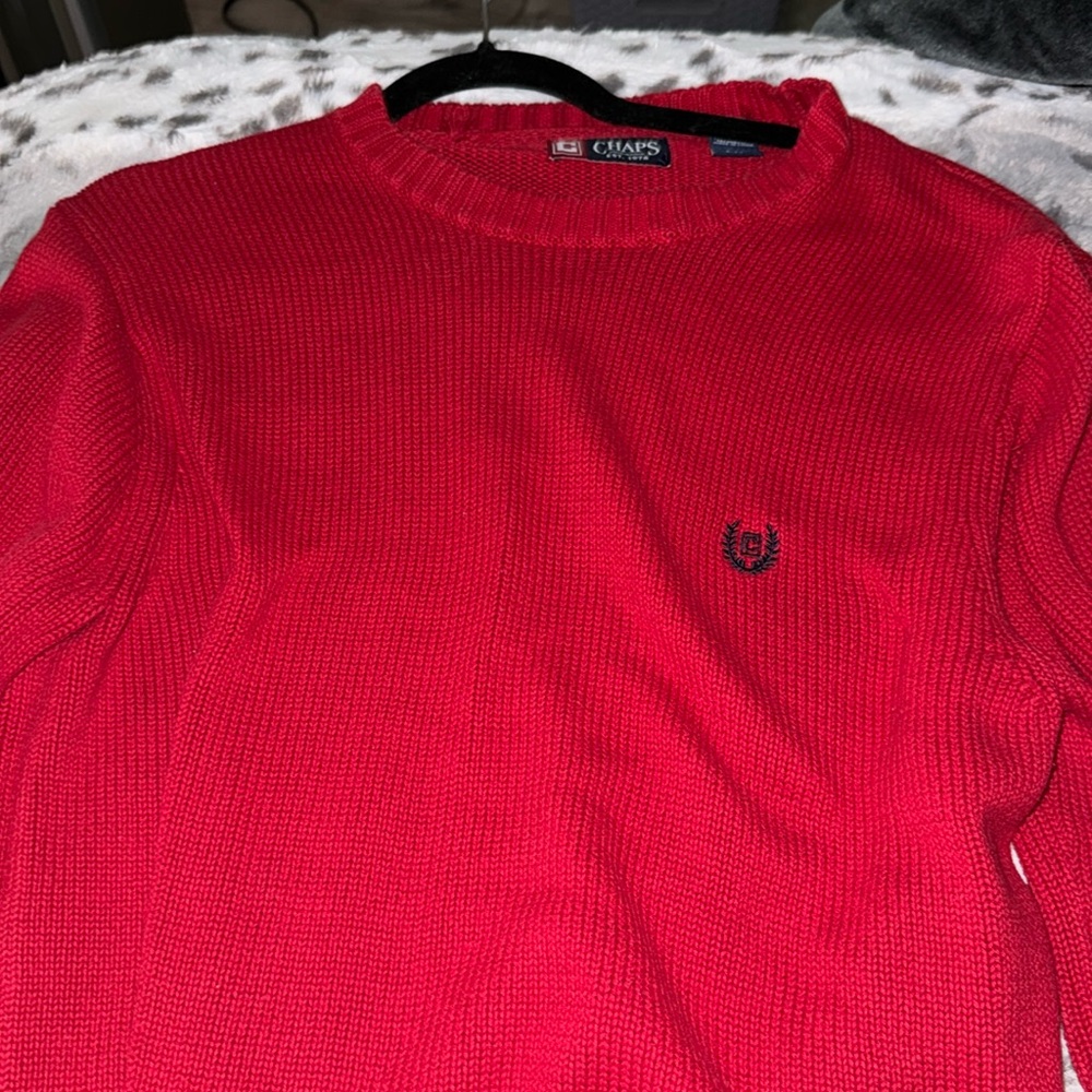 Men’s Red CHAPS crew neck
